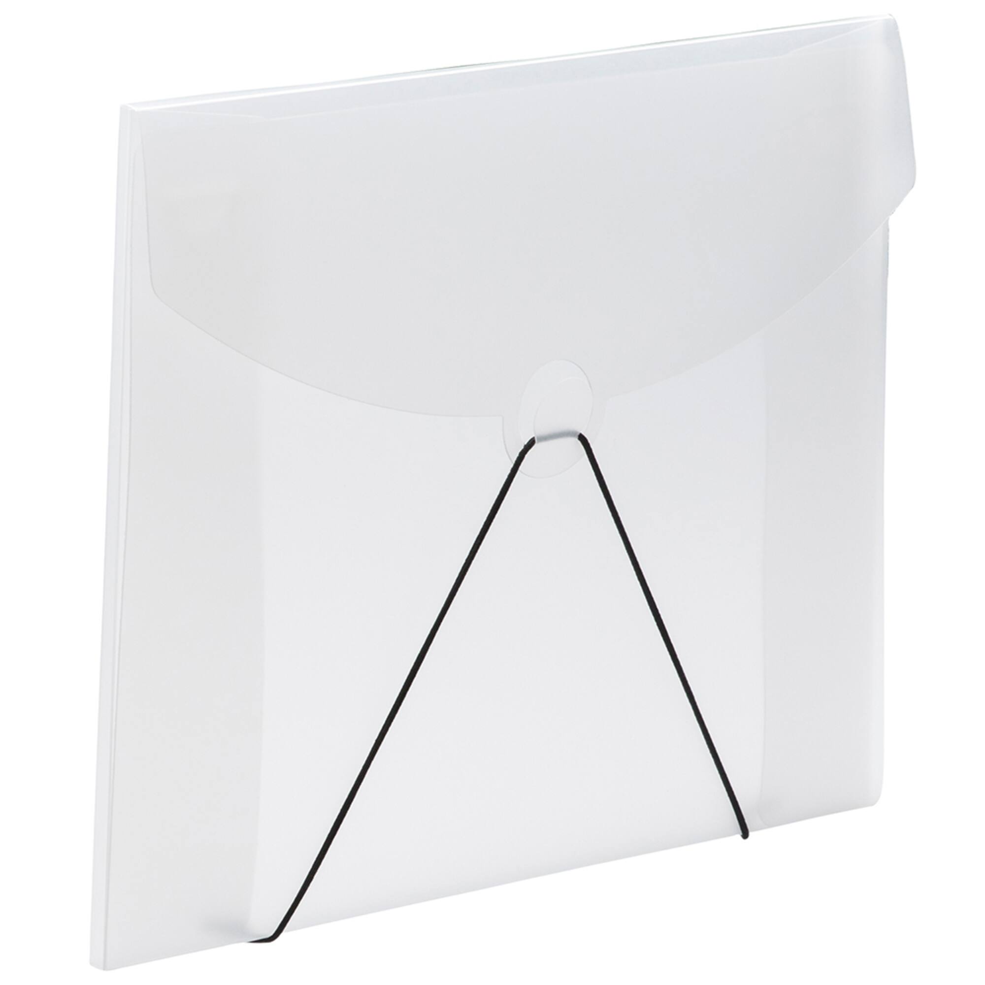 JAM Paper Clear Frosted 9.5" x 12" Plastic Portfolio